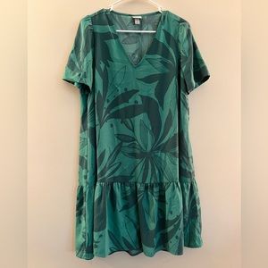 A New Day Green Floral Dress - S